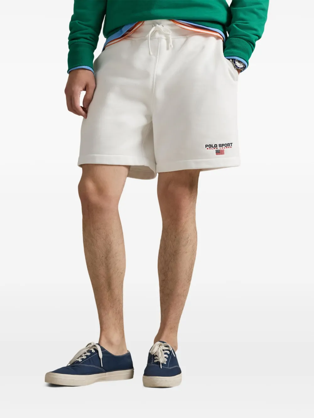 Polo Ralph Lauren Shorts met trekkoord en logodetail Wit