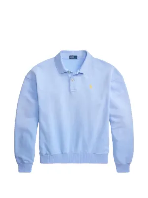 Polo Ralph Lauren cable-knit Polo Shirt | Blue | FARFETCH RO