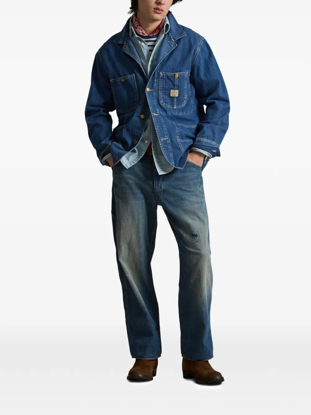 Polo Ralph Lauren Jeans met logopatch Blauw