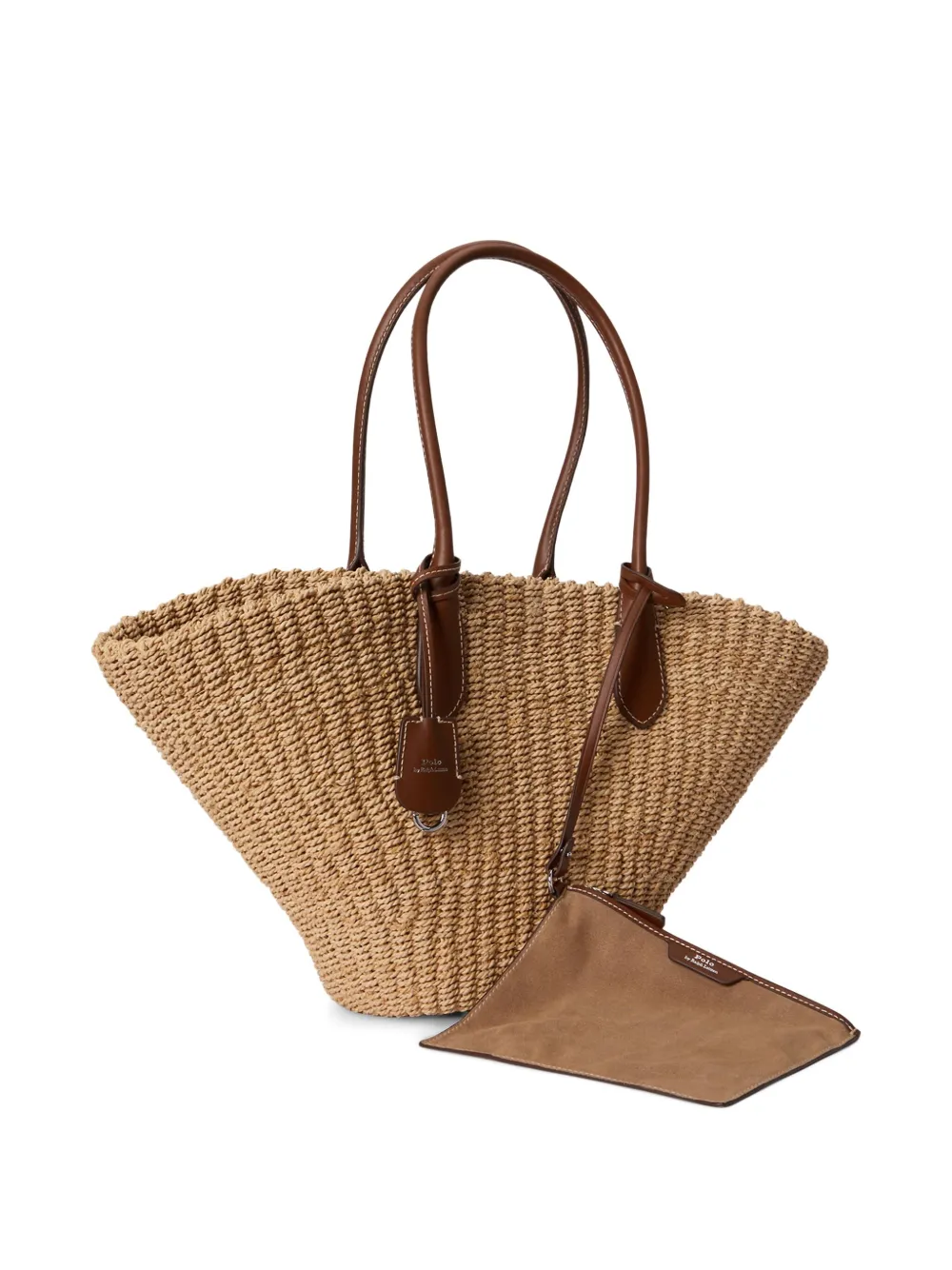 Polo Ralph Lauren Bellport raffia basket shopper Beige