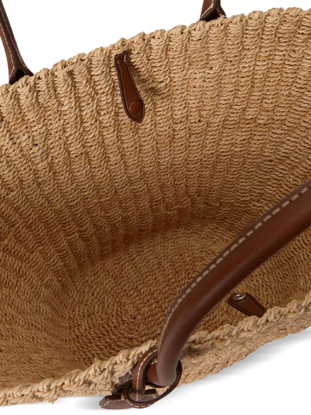 Polo Ralph Lauren Bellport raffia basket shopper Beige