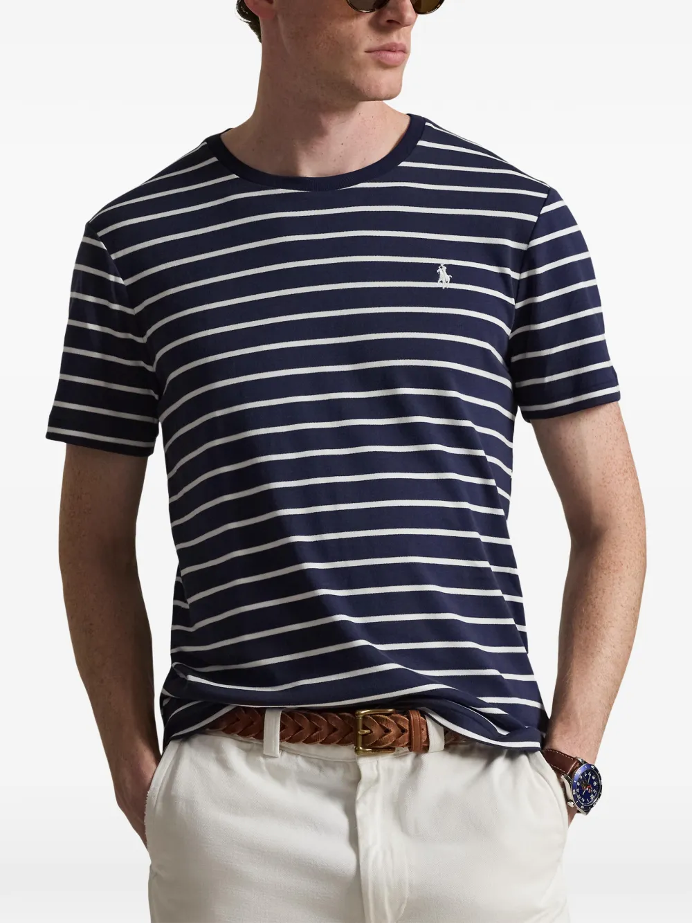Polo Ralph Lauren Gestreept T-shirt Blauw