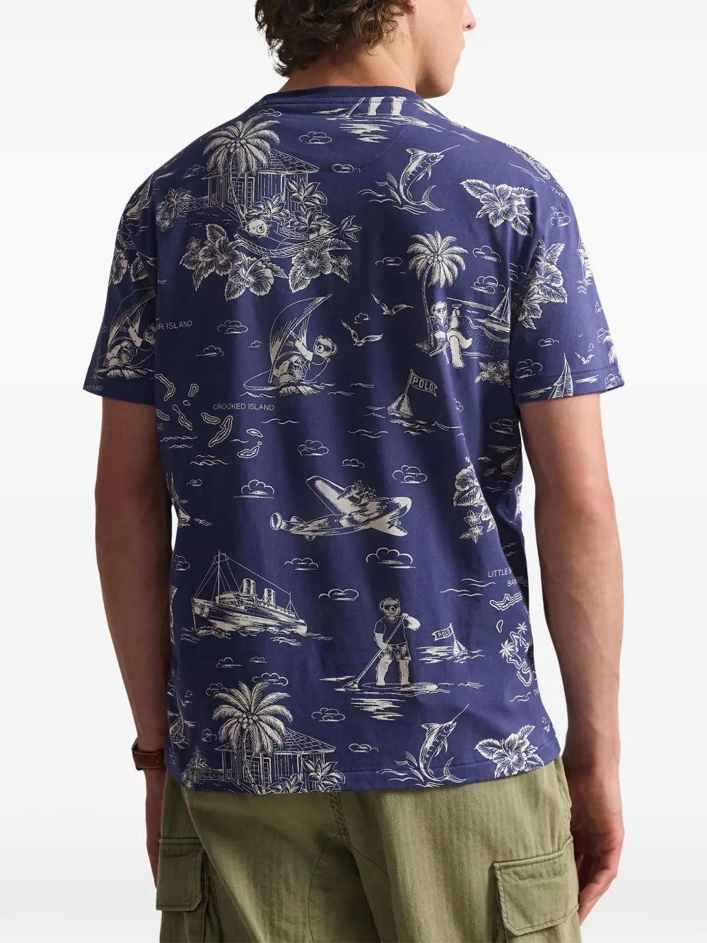 Polo Ralph Lauren T-shirt met print Blauw