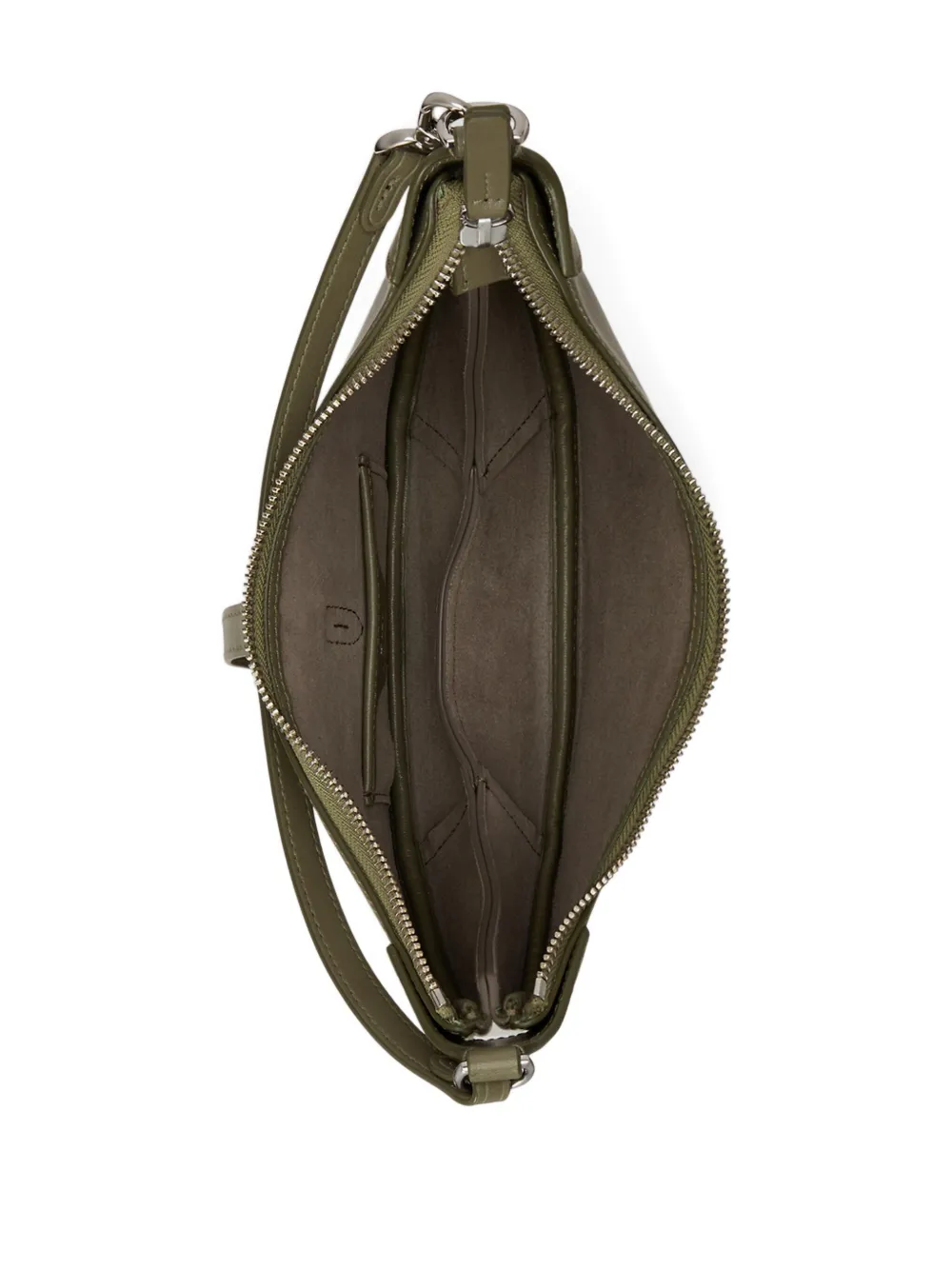 Polo Ralph Lauren Logo-detail Leather Shoulder Bag In Green