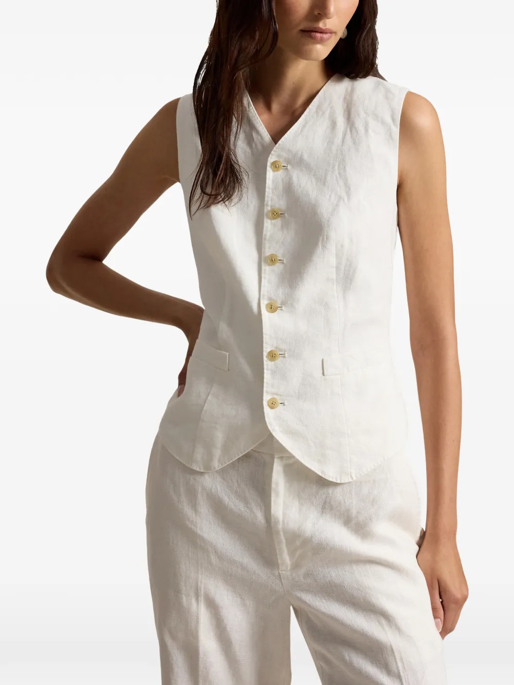 V-neck waistcoat