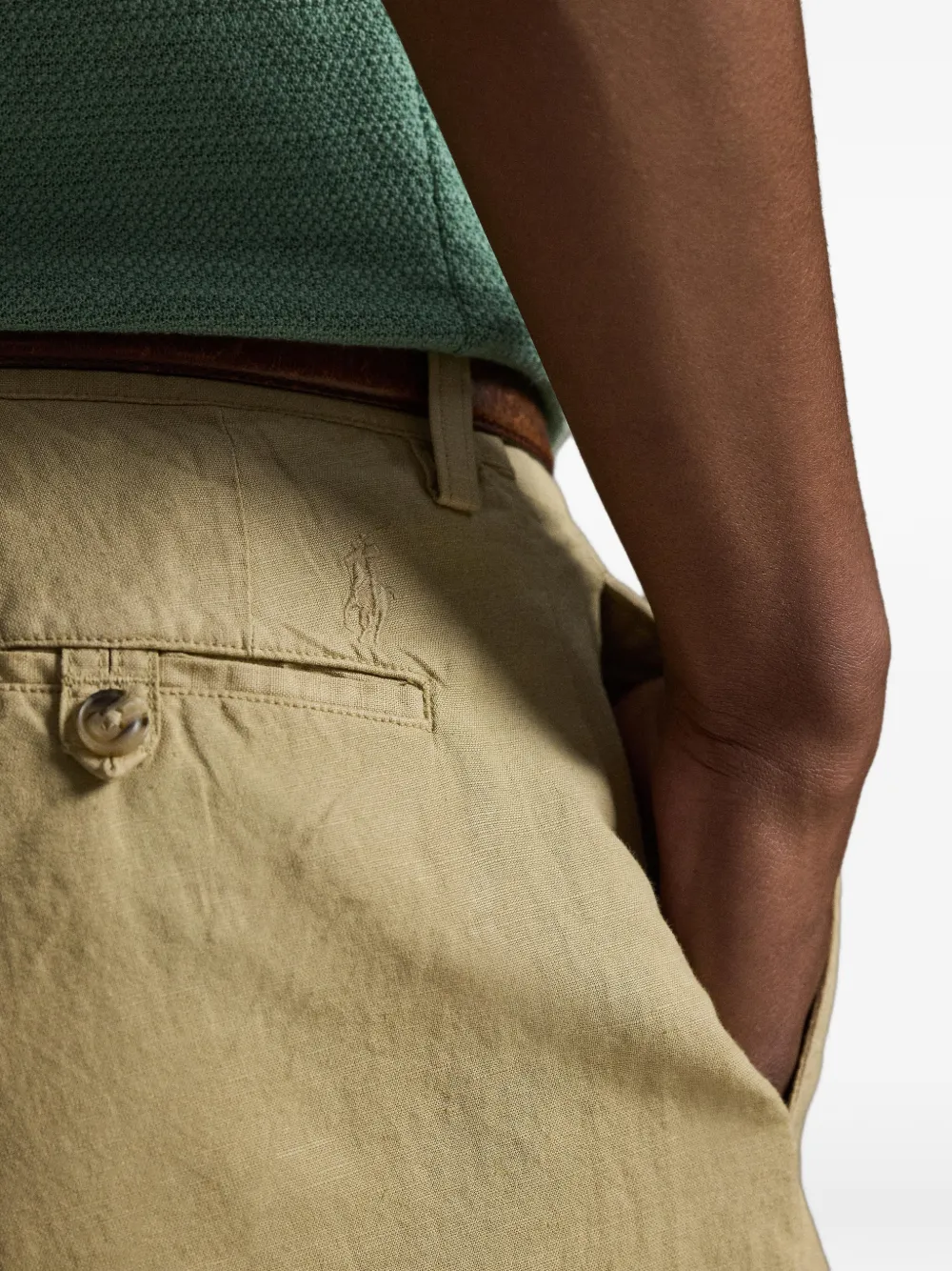 Polo Ralph Lauren Broek met geborduurd logo Beige