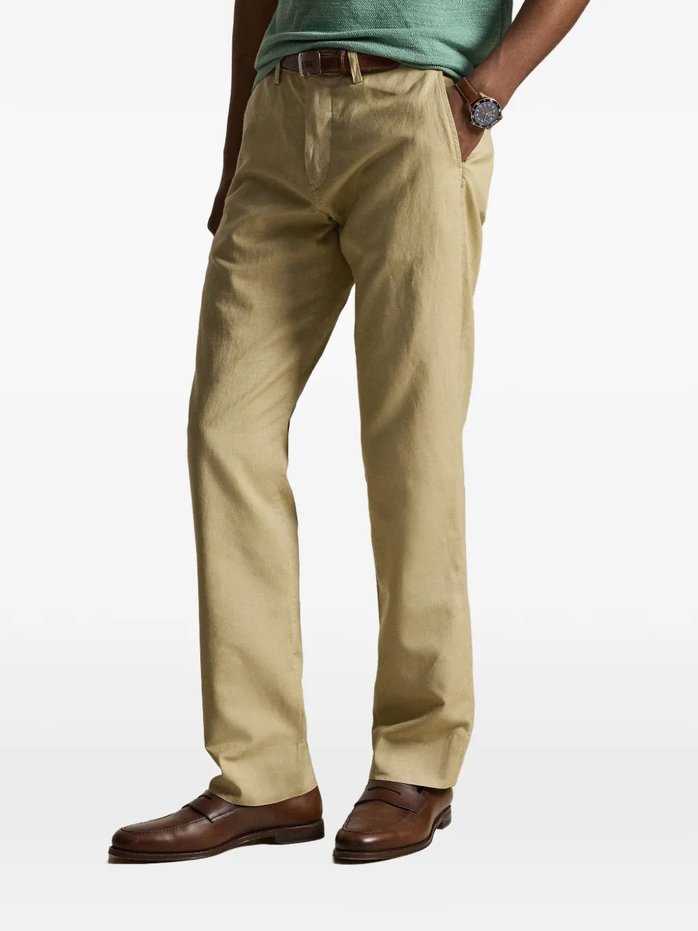 Polo Ralph Lauren Broek met geborduurd logo Beige