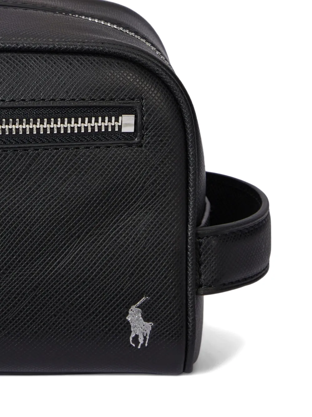 Polo Ralph Lauren Reishoes van saffiano leer Zwart