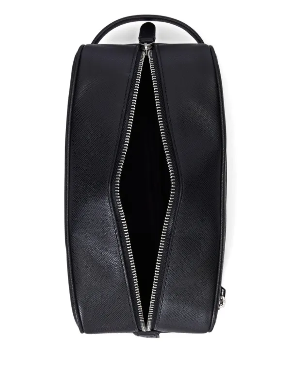Ralph Lauren ブラックレザーケース Polo Ralph Lauren Saffiano Leather Travel Case | Black | FARFETCH
