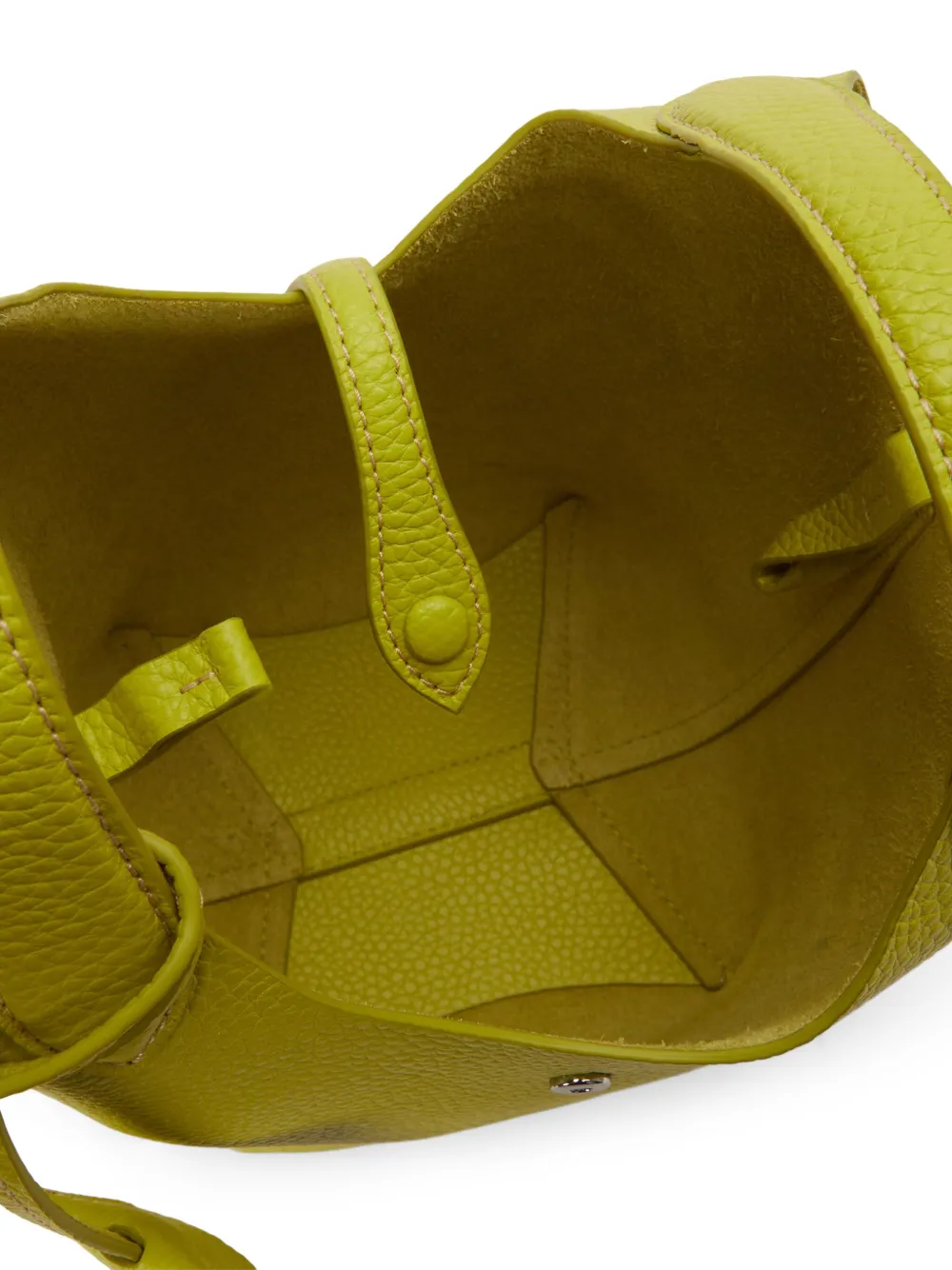 Polo Ralph Lauren Pebbled Leather Tote Bag In Green