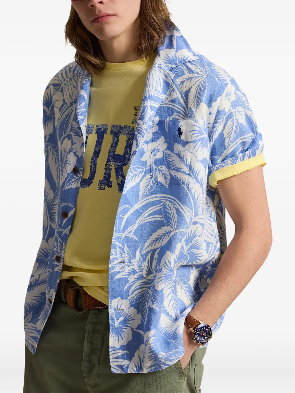 Polo Ralph Lauren Overhemd met bloemenprint Blauw
