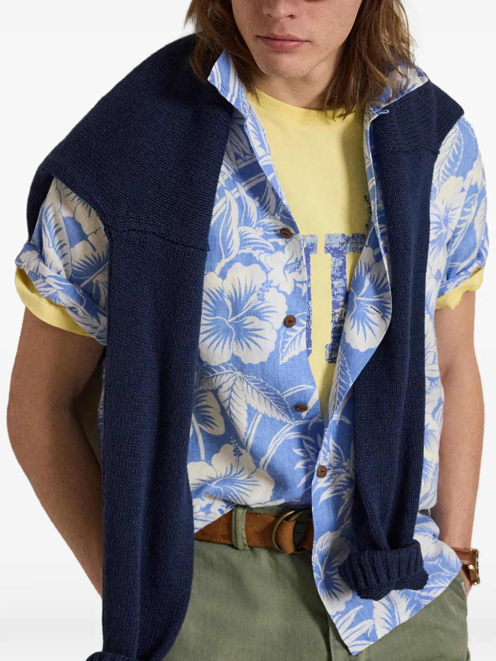 Polo Ralph Lauren Overhemd met bloemenprint Blauw