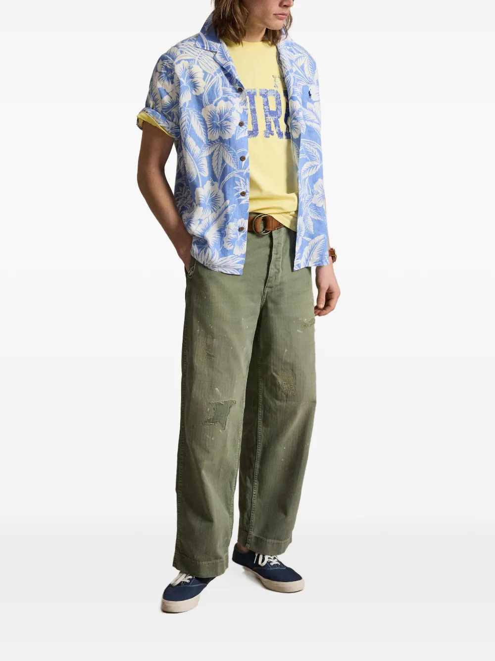 Polo Ralph Lauren Overhemd met bloemenprint Blauw