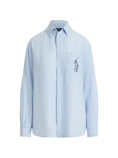 Polo Ralph Lauren Polo pony-embroidered linen shirt