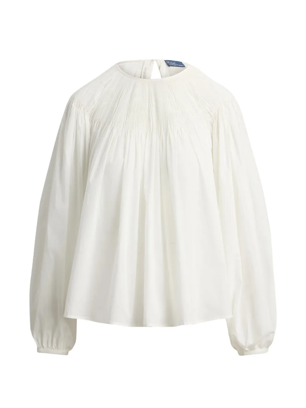 Polo Ralph Lauren Olivia Bluse mit Falten - Weiß