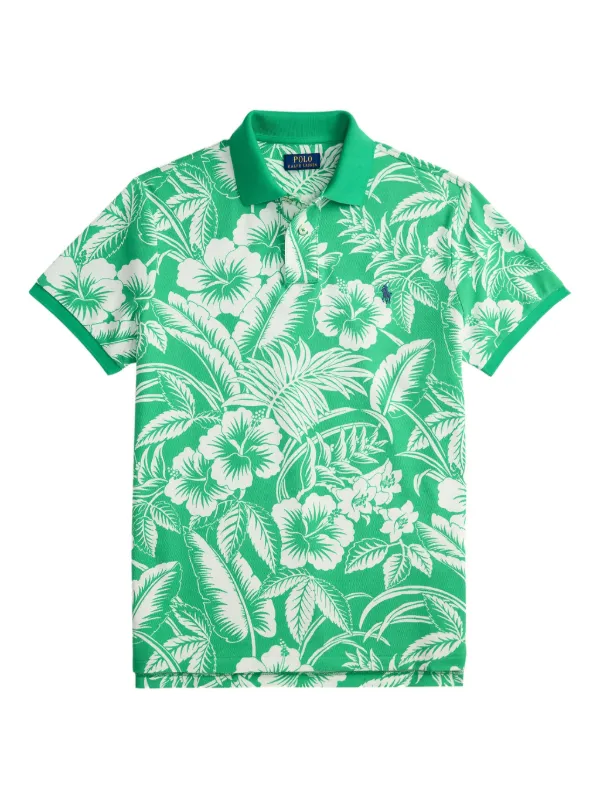 Polo Ralph Lauren プリント ポロシャツ | グリーン | FARFETCH JP
