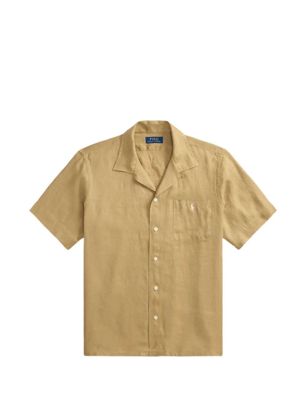 Polo Ralph Lauren embroidered linen shirt - Toni neutri