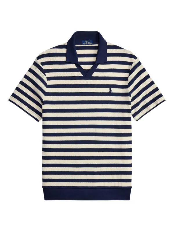 Polo Ralph Lauren ストライプポロシャツ Polo Ralph Lauren ストライプ ポロシャツ | ブルー | FARFETCH JP