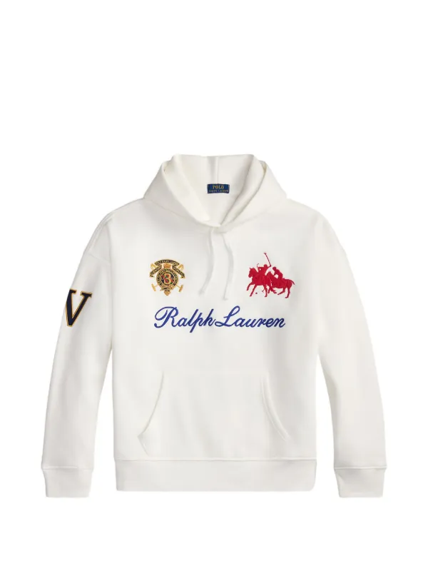 Polo Ralph Lauren Moletom De Capuz Com Logo Bordado | Branco