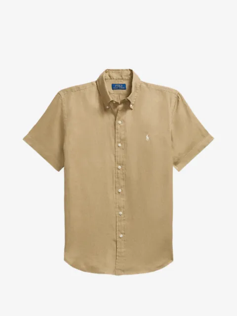 Polo Ralph Lauren embroidered custom linen shirt