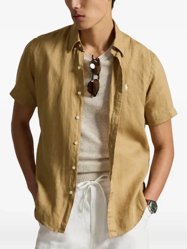 Polo Ralph Lauren リネンシャツ | ニュートラル | FARFETCH JP
