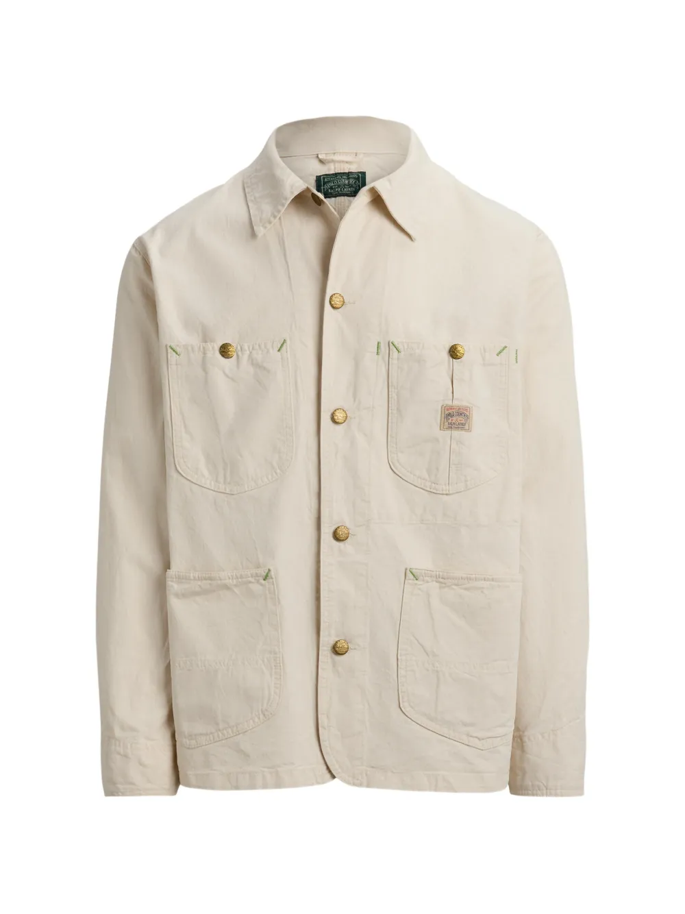 Polo Ralph Lauren buttoned patch-pocket jacket - Nude