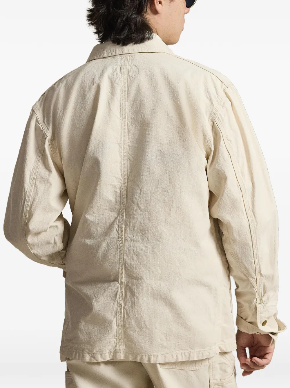 Polo Ralph Lauren Jack met opgestikte zak en knopen Beige