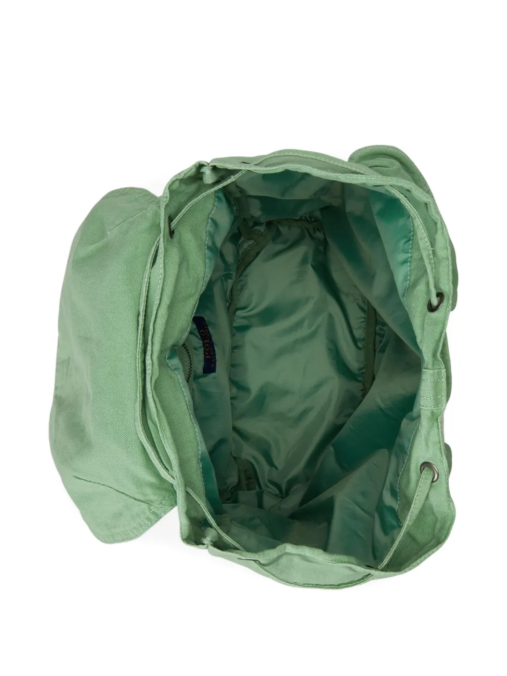  Polo Ralph Lauren Flap-top Canvas Backpack - Green 