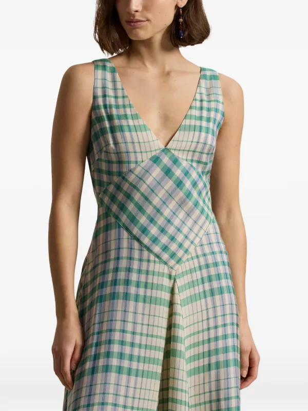 wedding dresses a line style Vintage Two-Way Defined Waist Dress Ruched Bodice Flared Plaid A-Line –  Belle Poque Offcial