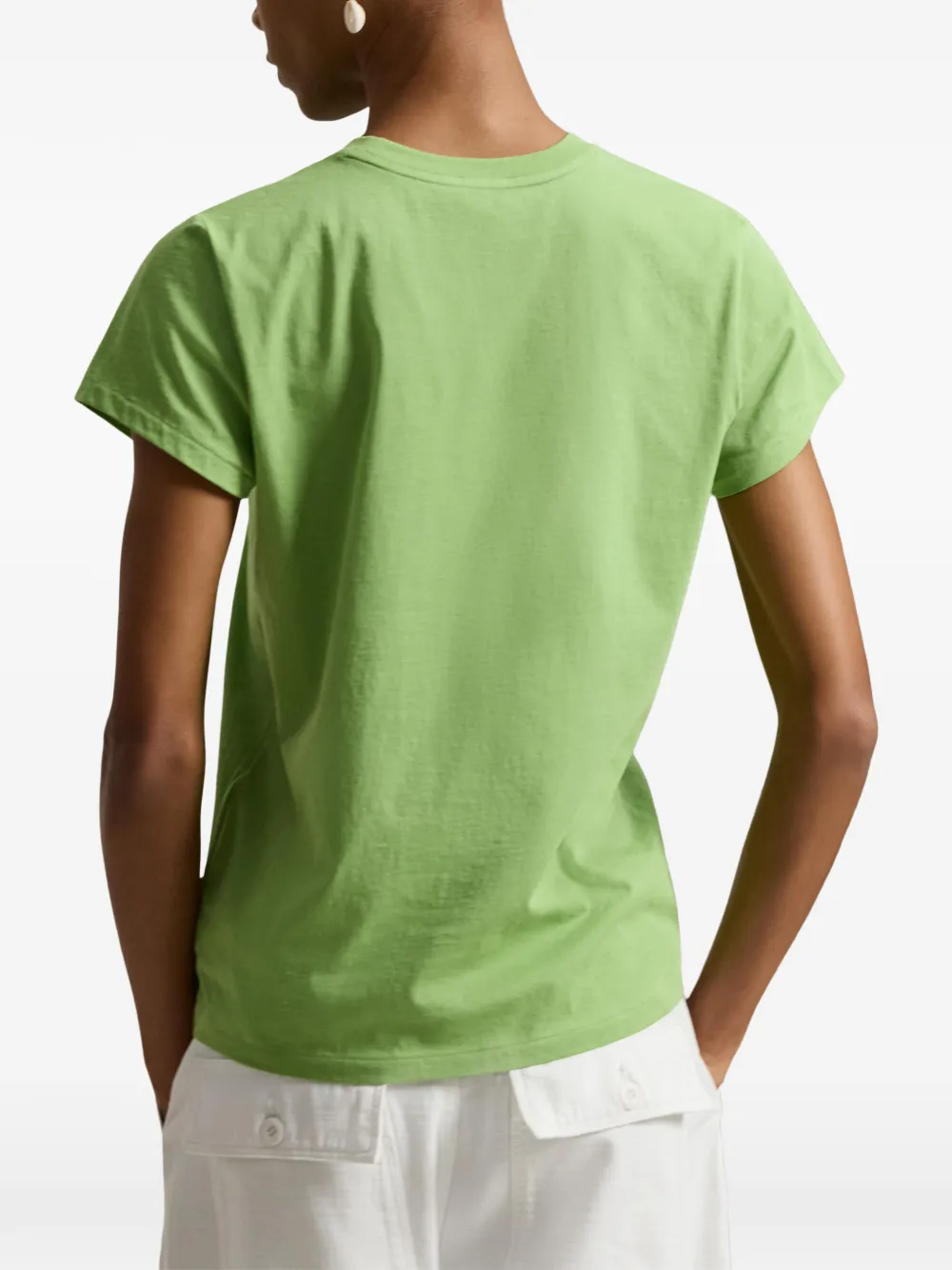 Polo Ralph Lauren T-shirt met geborduurd logo en ronde hals Groen