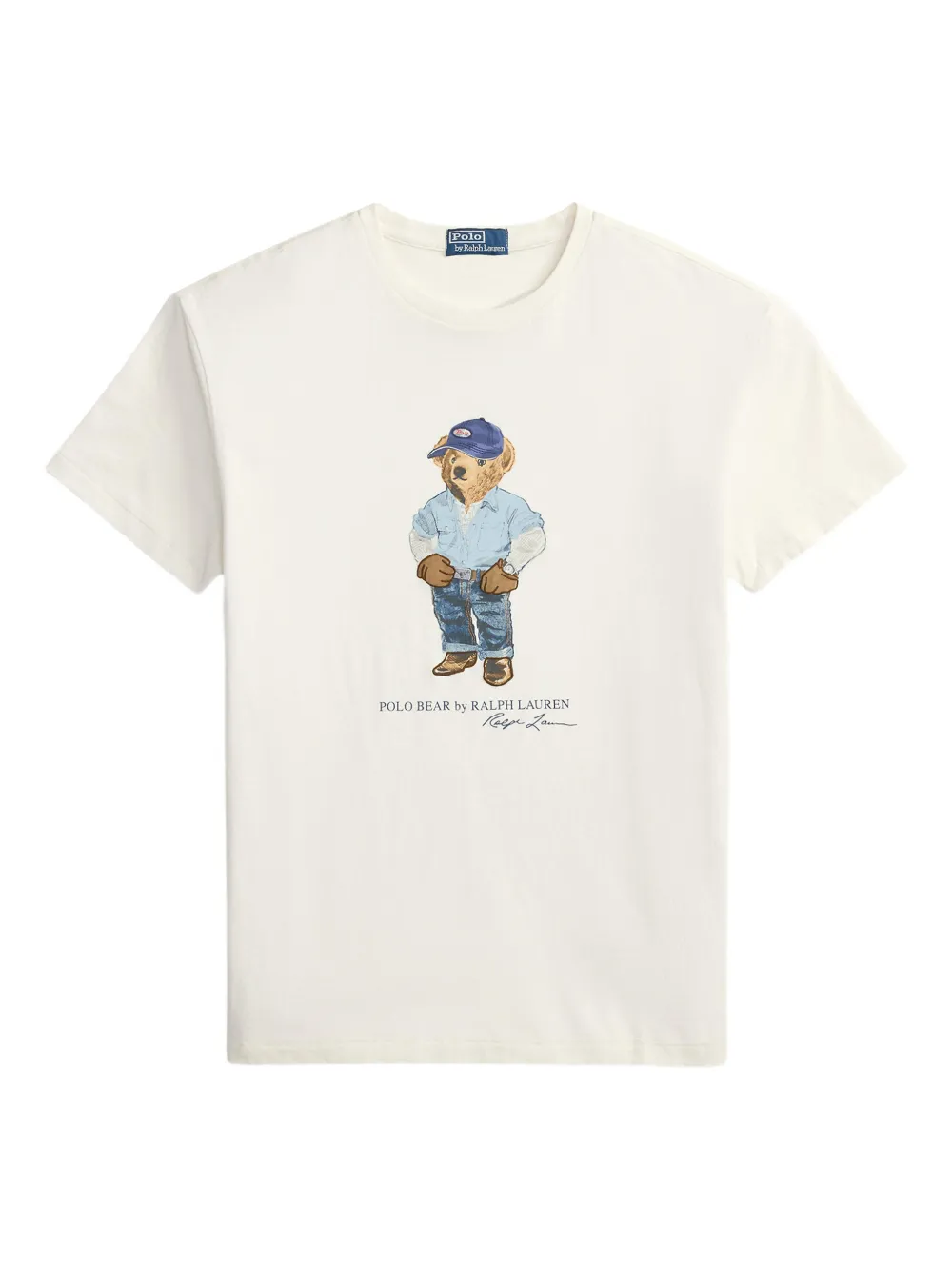 Polo Ralph Lauren T-shirt Polo+Bear con stampa - Bianco