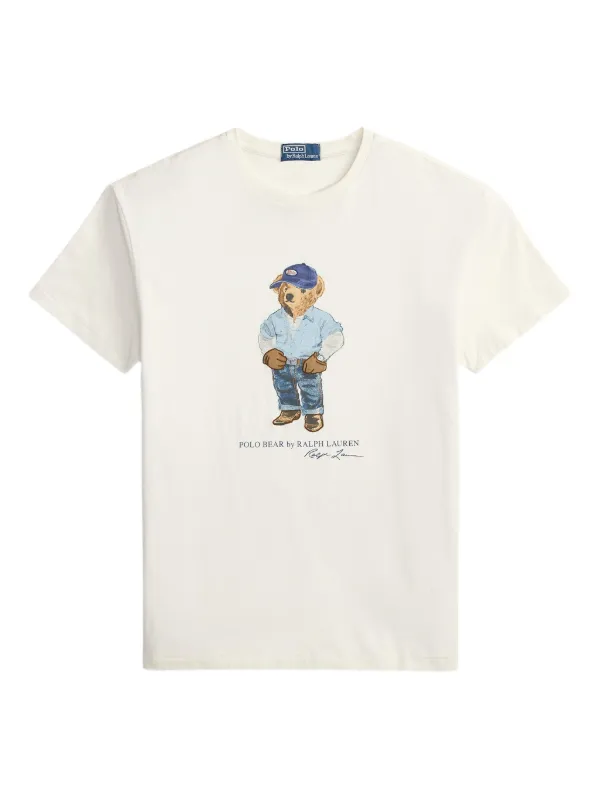 Polo Ralph Lauren ポロベア ロゴ Tシャツ | ホワイト | FARFETCH JP