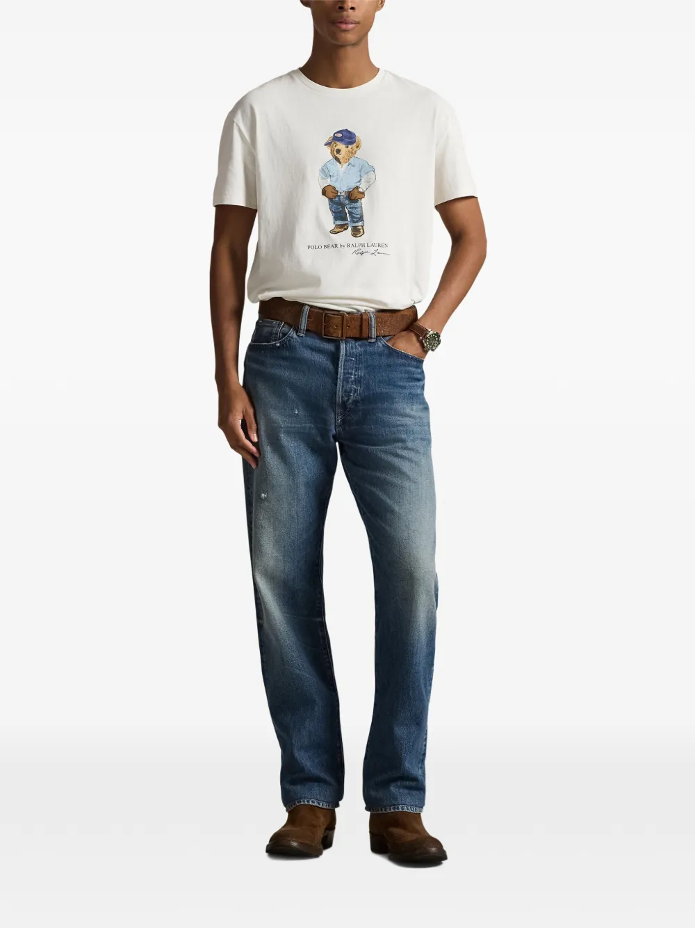 Polo Ralph Lauren T-shirt met logoprint Wit