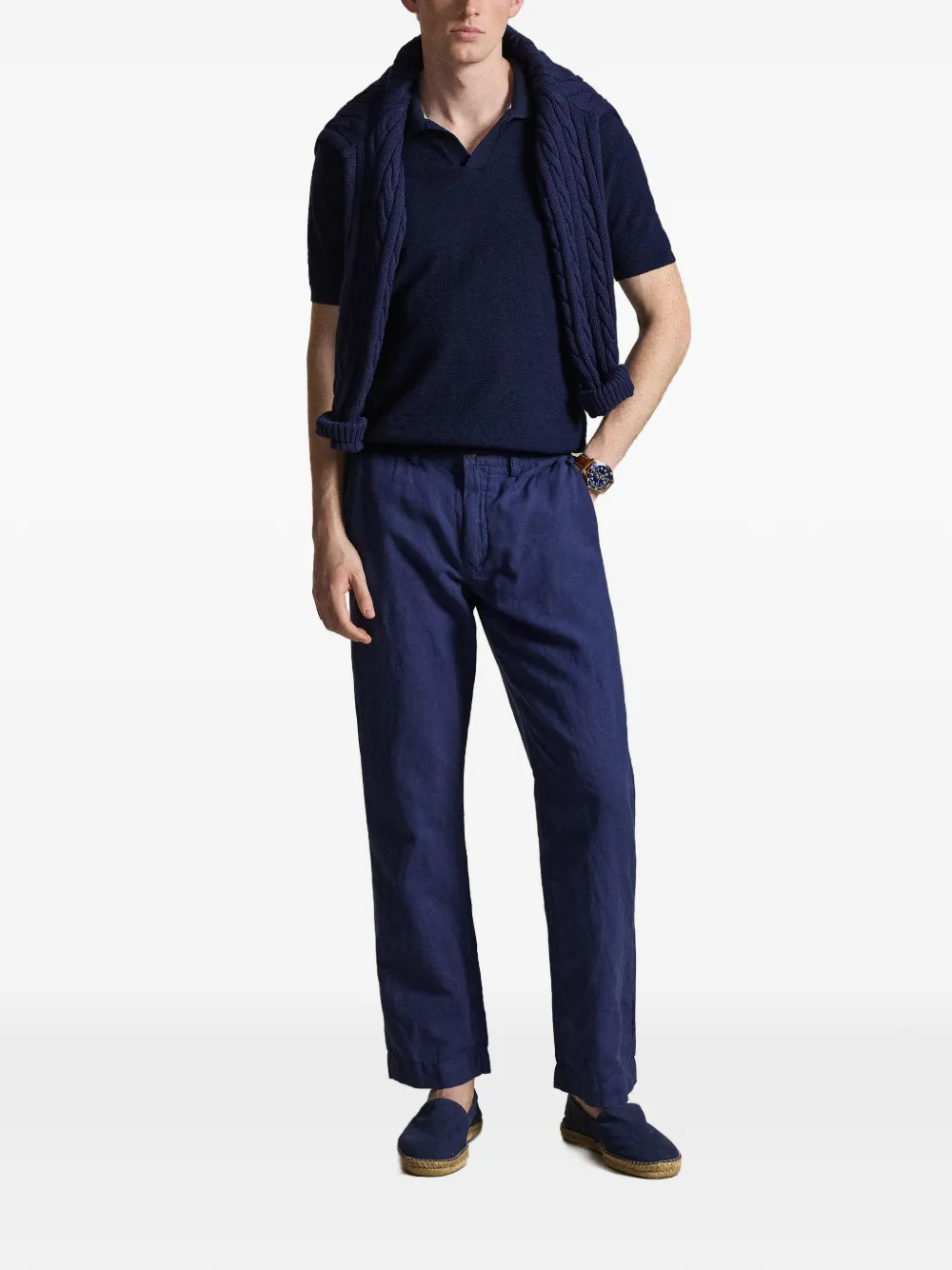 Polo Ralph Lauren Broek met geborduurd logo Blauw