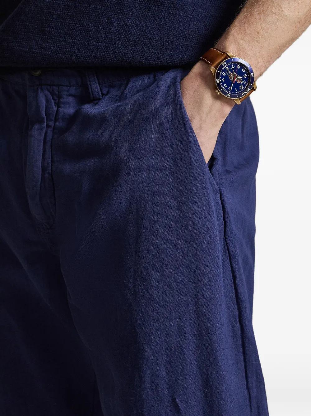 Polo Ralph Lauren Broek met geborduurd logo Blauw