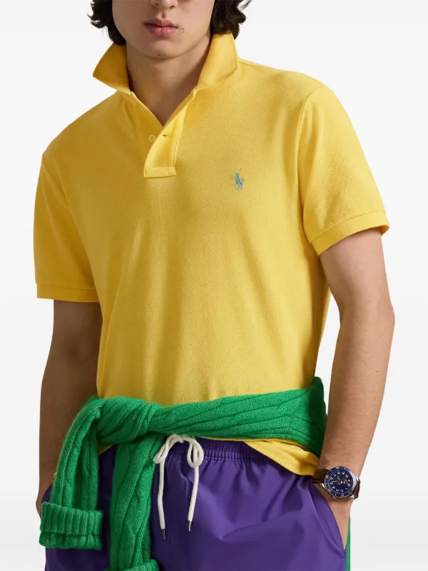 Polo Ralph Lauren リブ ポロシャツ | イエロー | FARFETCH JP