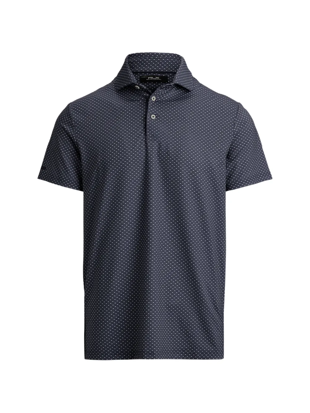 Polo Ralph Lauren Short-sleeve Patterned Polo Shirt In Blue