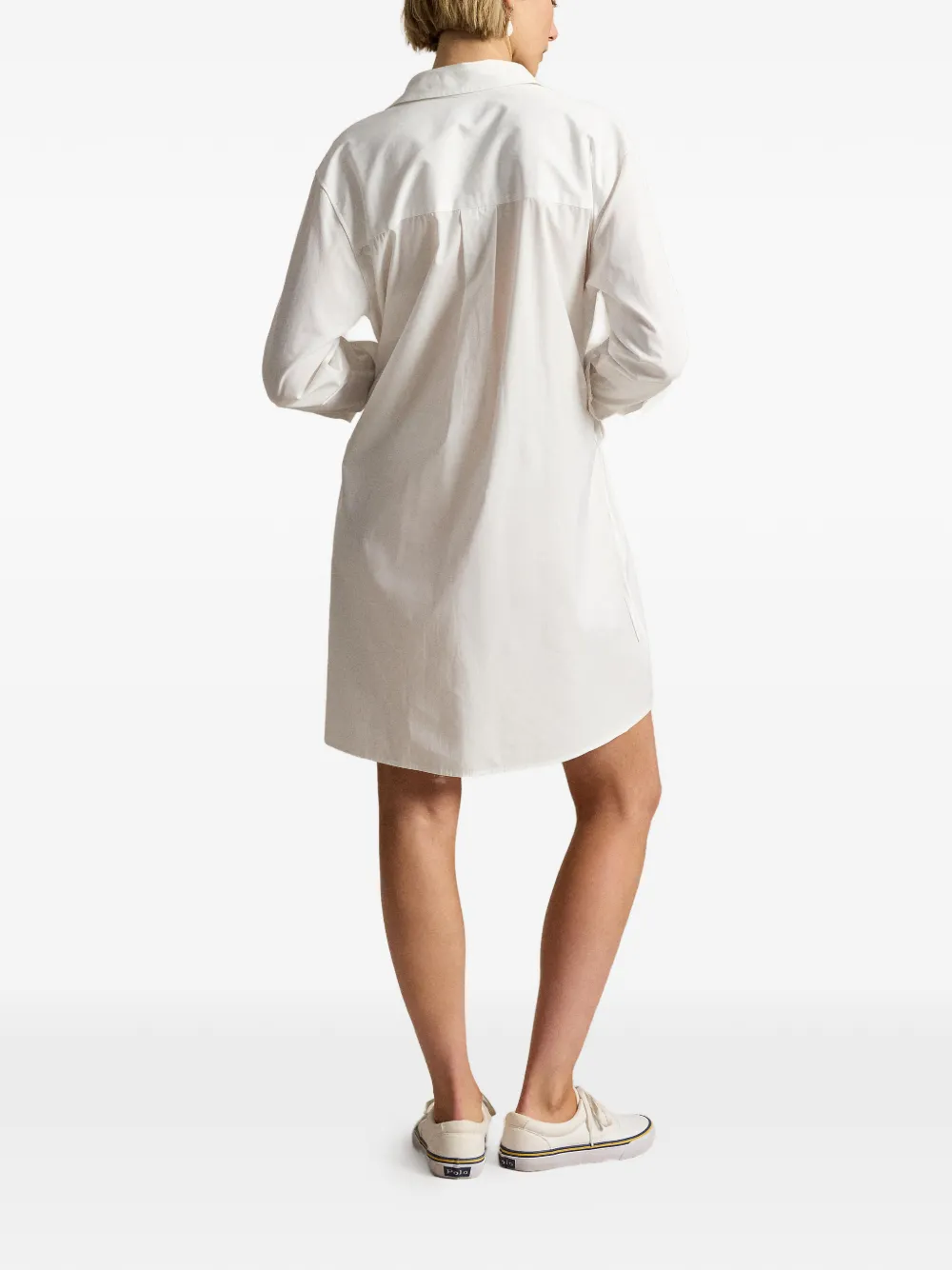 Polo Ralph Lauren Margo blousejurk met lange mouwen Wit