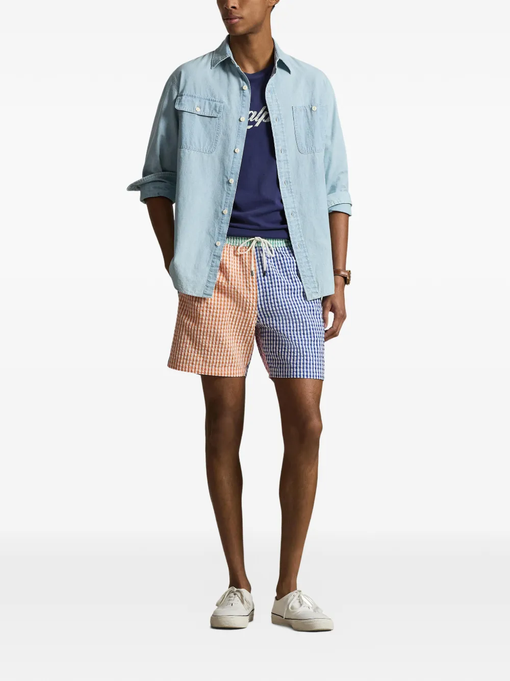 Polo Ralph Lauren Zwembroek met gingham ruit Oranje