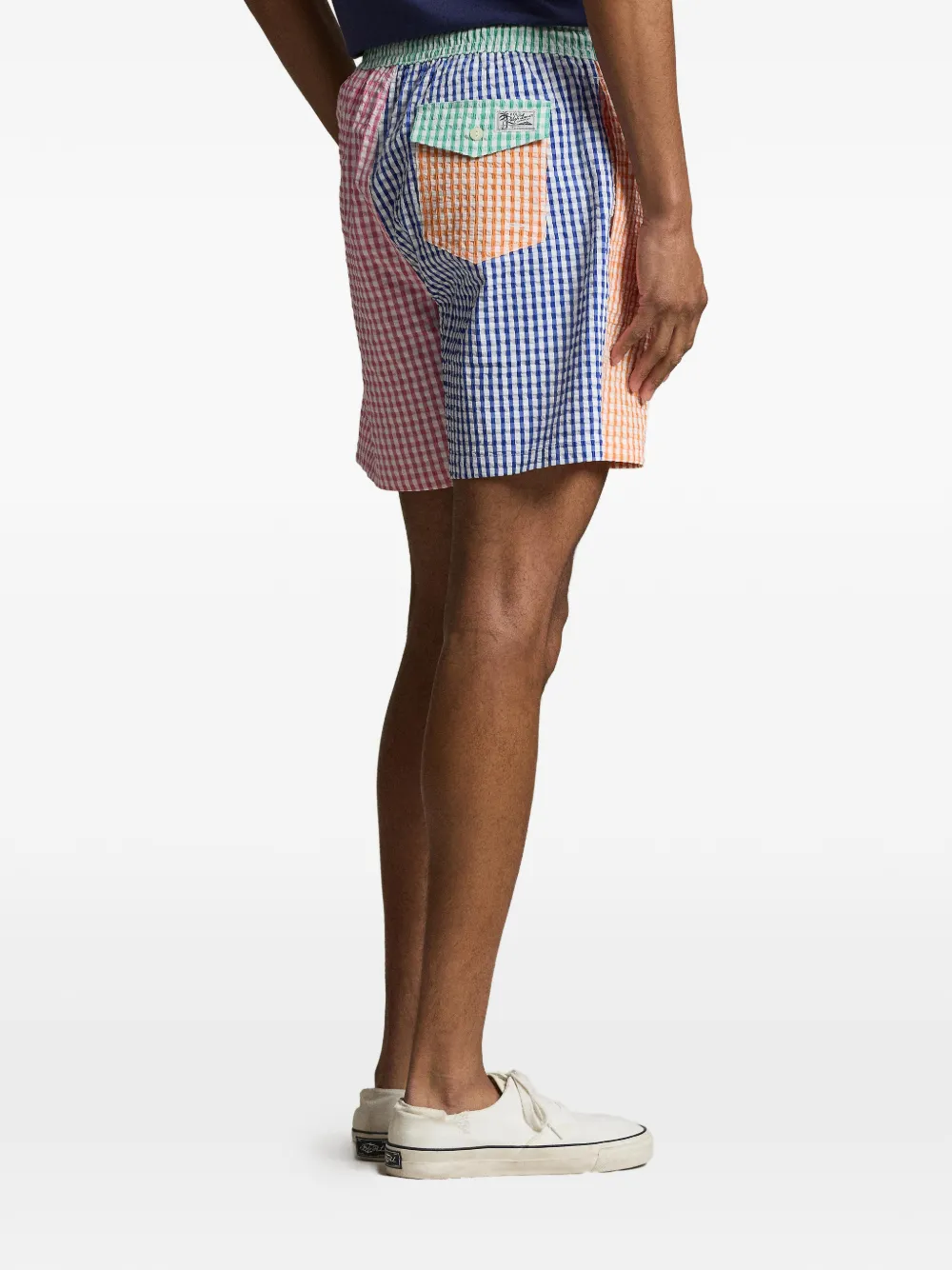 Polo Ralph Lauren Zwembroek met gingham ruit Oranje