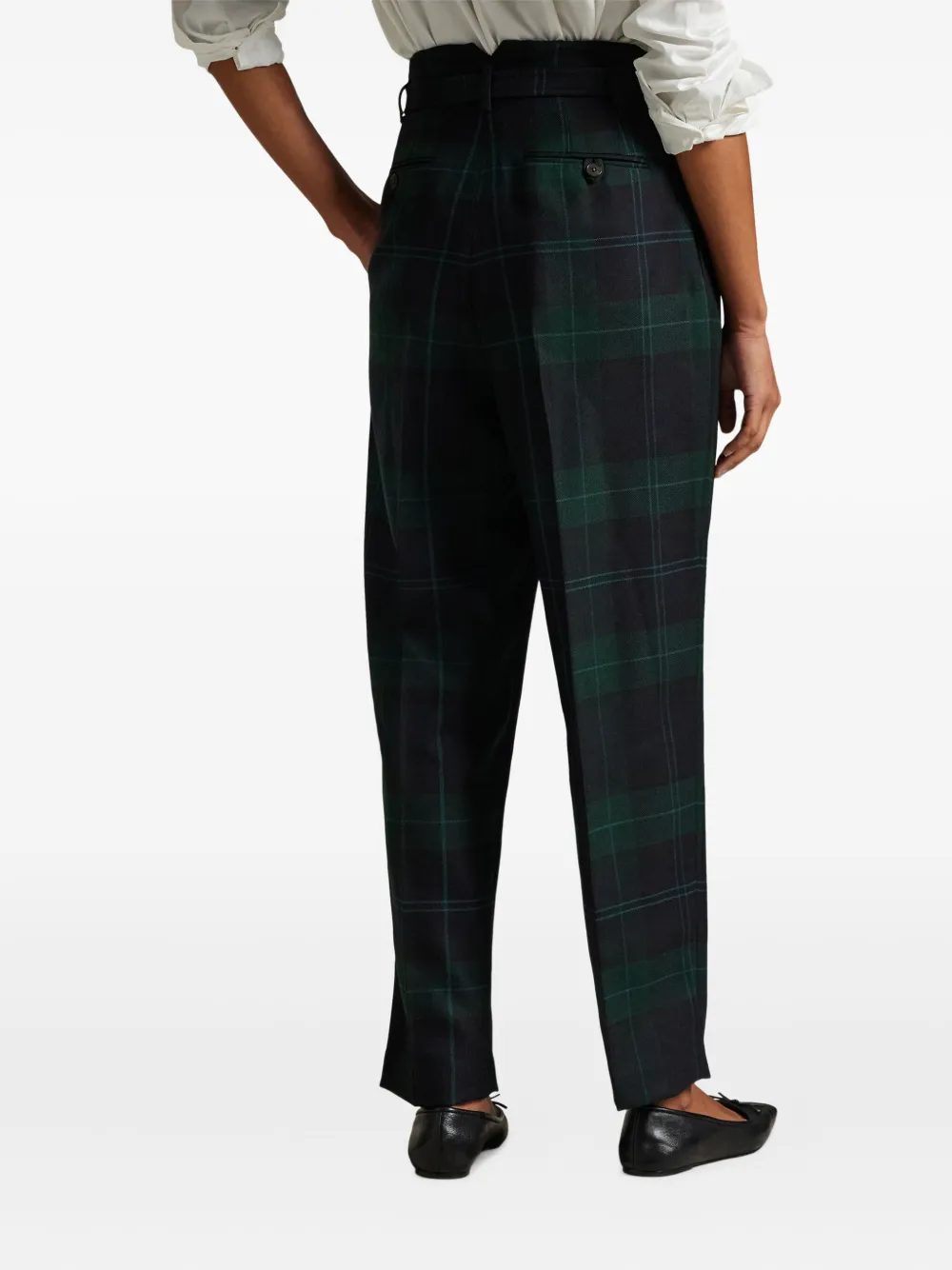Polo Ralph Lauren Geruite broek Zwart