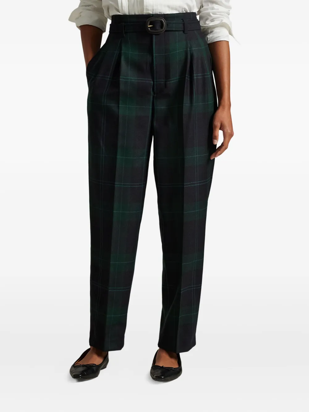 Polo Ralph Lauren Geruite broek Zwart