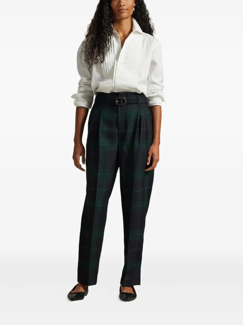 Polo Ralph Lauren Geruite broek Zwart