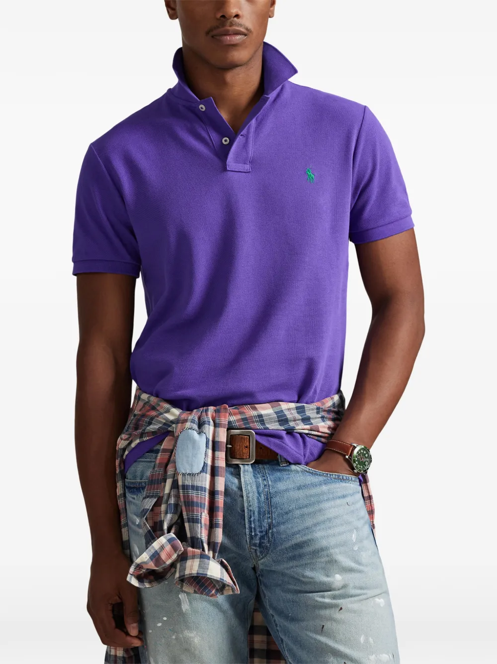 Polo Ralph Lauren Poloshirt met borduurwerk Paars