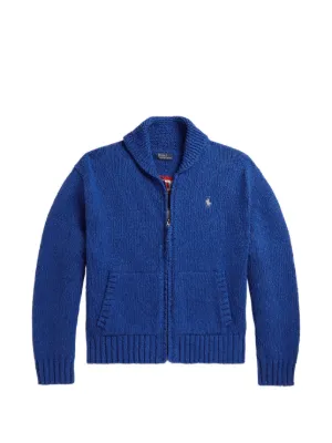 Polo Ralph Lauren cable-knit quarter-zip Sweater | Blue | FARFETCH