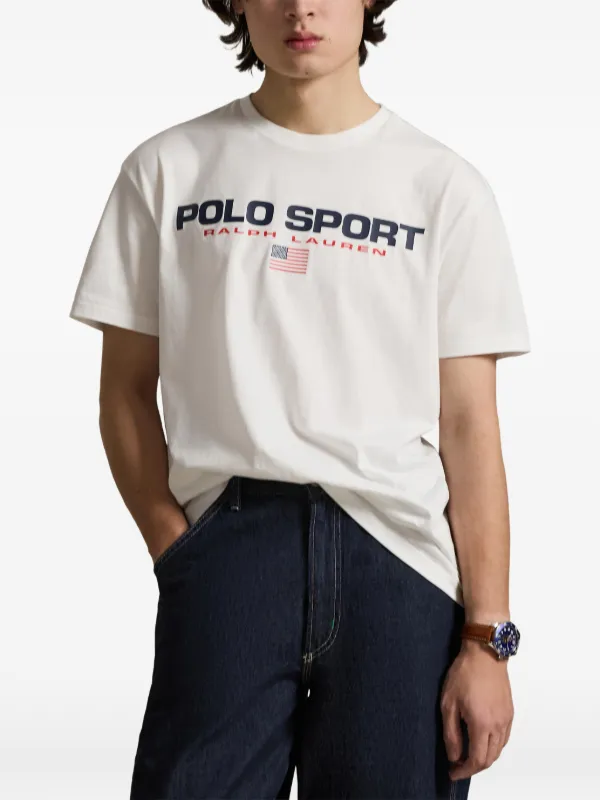 POLO SPORT Polo Ralph Lauren カレッジTシャツ Polo Ralph Lauren Classic Fit Polo Sport Jersey T-shirt | White