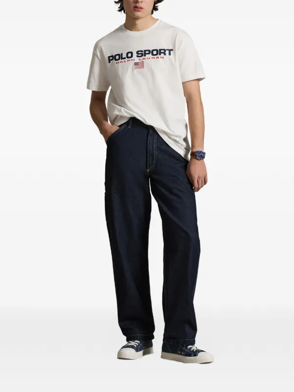 Polo Ralph Lauren Classic Fit Polo Sport Jersey T-shirt | White