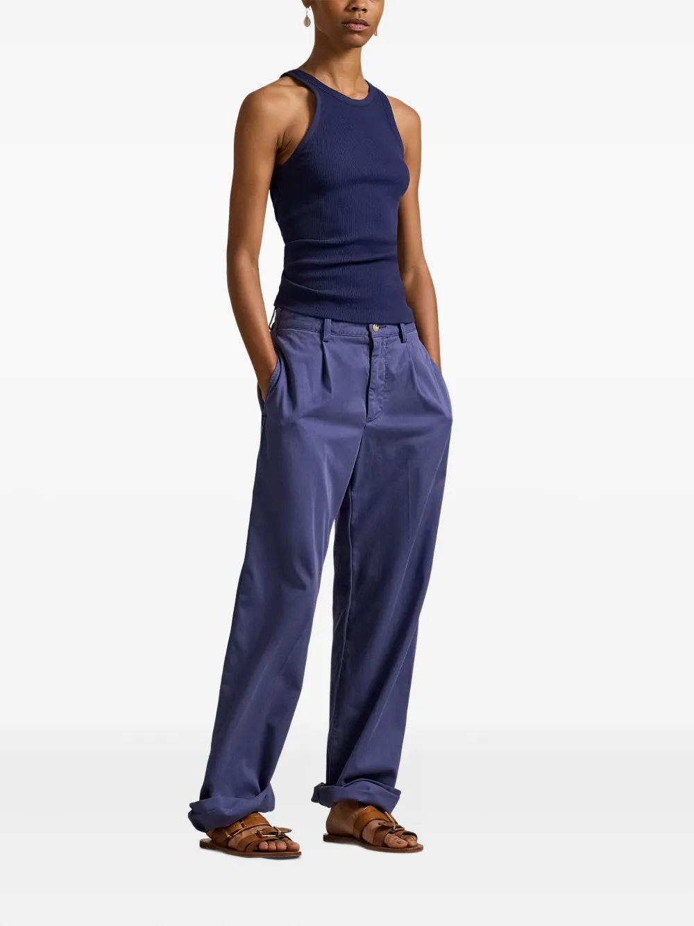 Polo Ralph Lauren Plissierte Hose In Blue