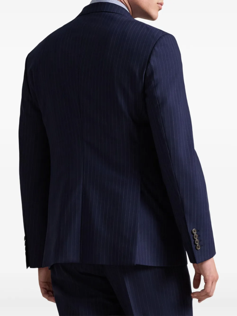Polo Ralph Lauren Blazer met krijtstreep en twee knopen Blauw