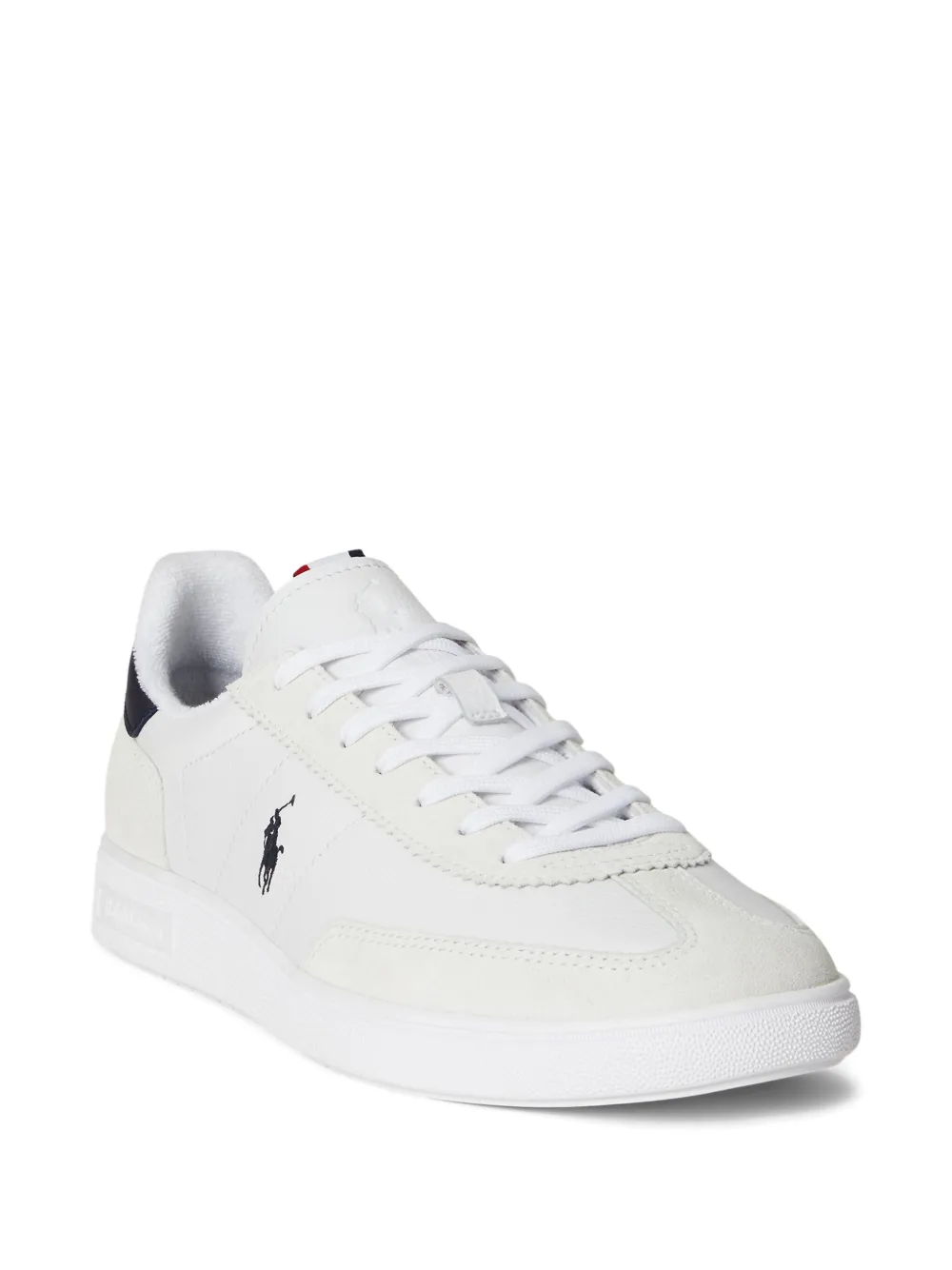 Polo Ralph Lauren Bedford leren suède sneakers Wit